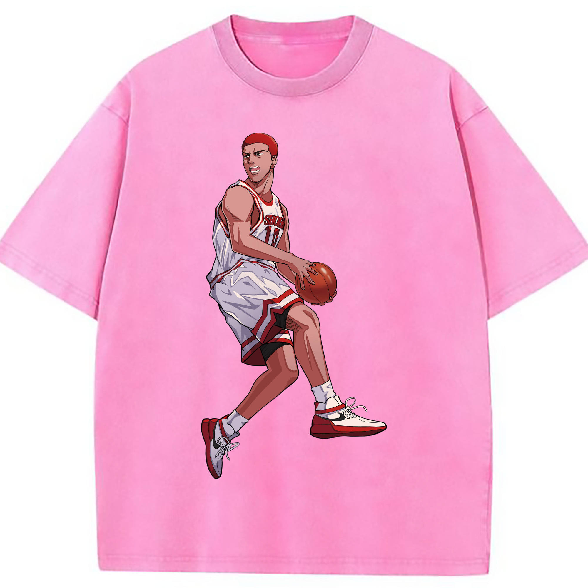 （画像用） SLAM DUNK／スラムダンク 綿100% ヴィンテージ風 半袖Tシャツ（フロントプリント）